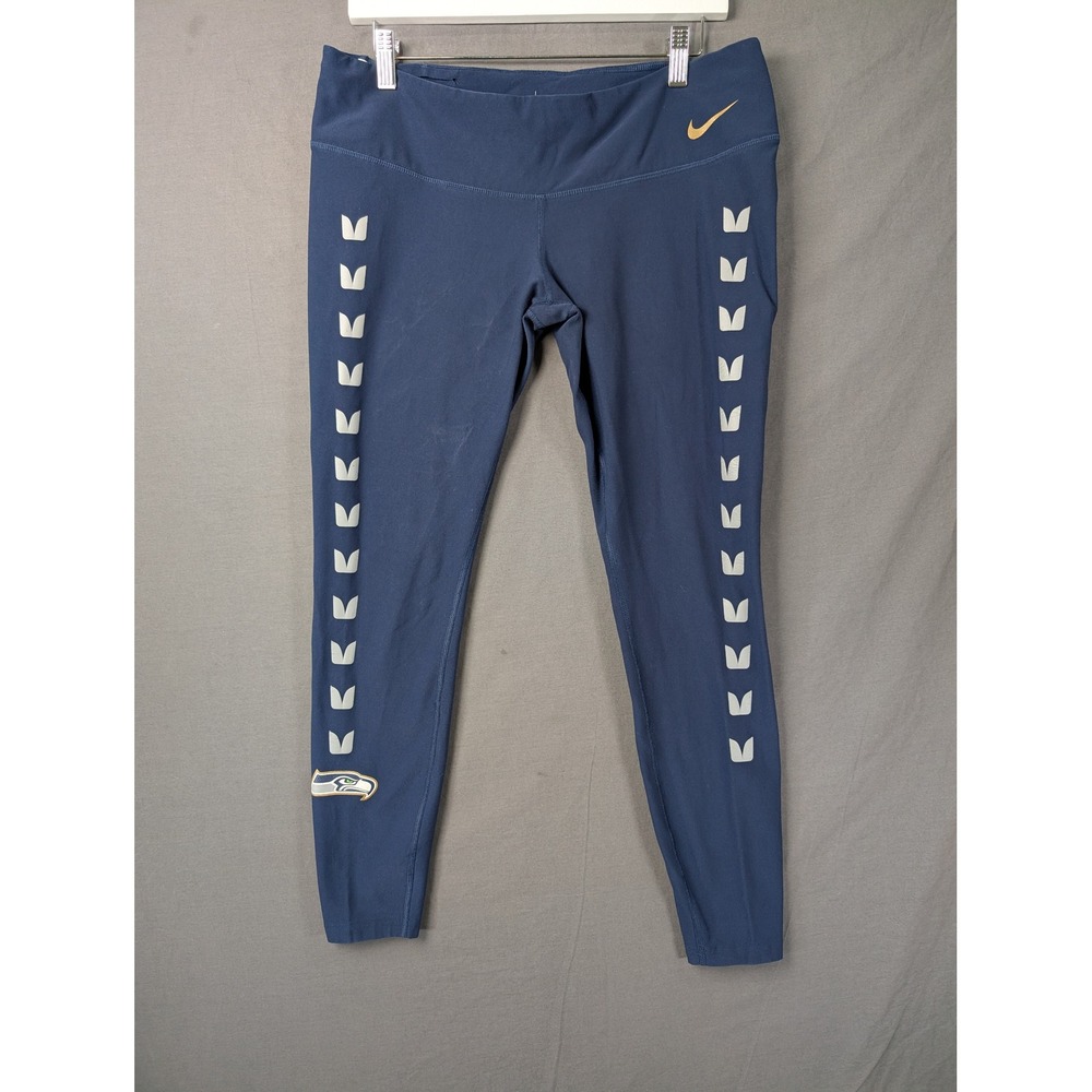 Nike Seattle Seahawks NFL Team Apparel Dri-FIT Leggings XL Blue